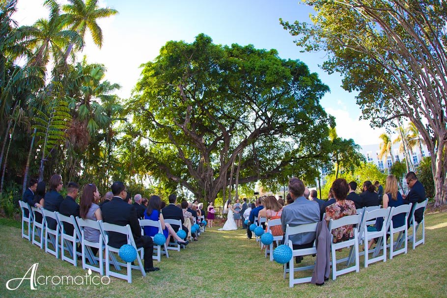 Jennifer Danny Miami Beach Botanical Garden Wedding South